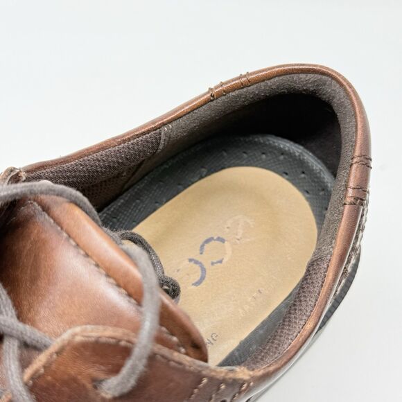 Ecco Brogue Wingtip Derby Shoes Mens 10 - 10.5 EU 44 Brown Leather Lace Up main image 8